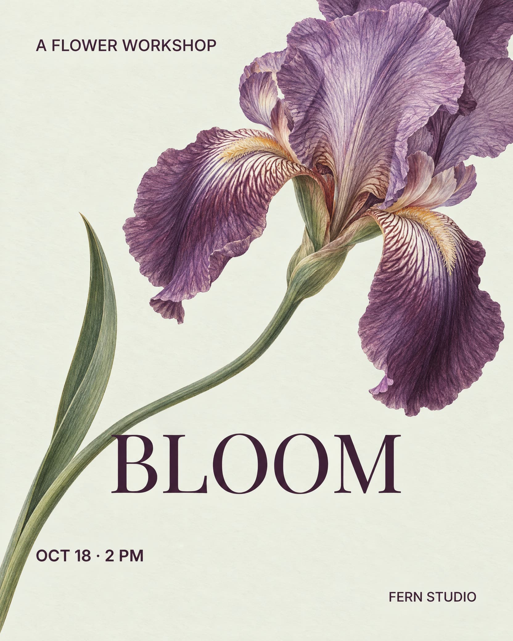 Botanical editorial style reference, made in NoteAI